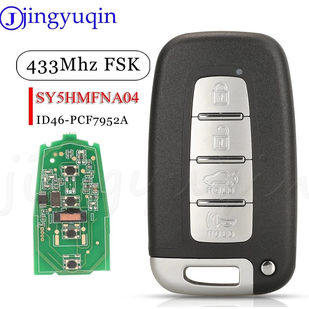 

JYQ SY5HMFNA04 433Mhz ID46 Remote Key For Kia Forte Soul Borrego Sorento Optima Hyundai I30 IX35 Sonata Genesis Equus Veloster