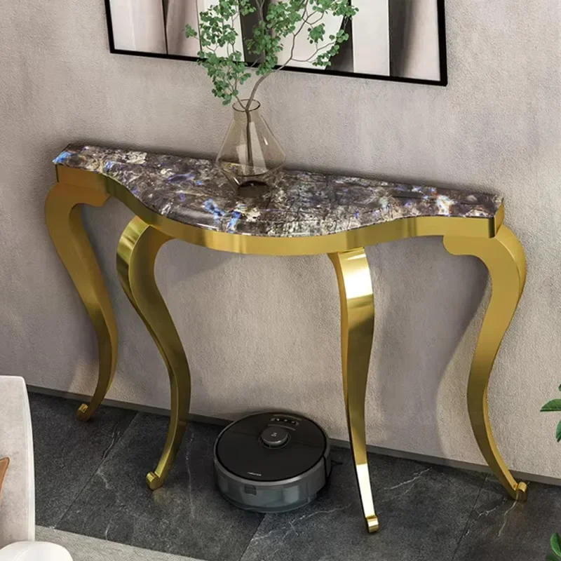 

Modern Hotel Living Room Table Nordic Vintage Classic Console Table Design Corner Tisch Wohnzimer Entrance Hall Furniture