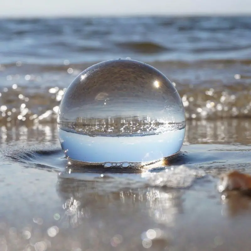 

6 Cm Photography Props Decoration Crystal Sphere Ball Clear Glass Globe Desktop Decorative Balls Bubble