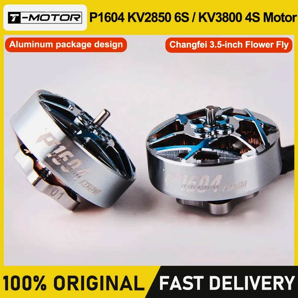 

Высокоскоростной двигатель T-MOTOR P1604 с валом 1,5 мм, 6S/KV2850, 4S/KV3800, с монтажным отверстием 9x9 мм для различных пропеллеров и рам