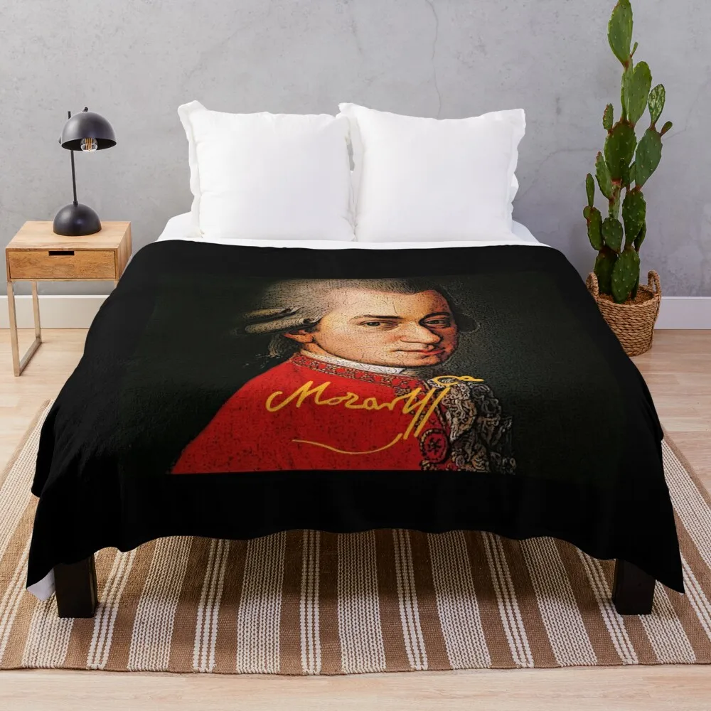 Mozart Throw Blanket For Sofa Thin Kid'S Fluffy Shaggy Single blankets ands Blankets