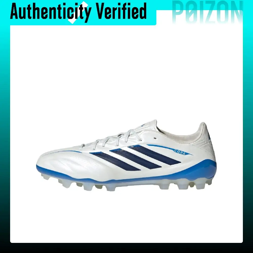 Adidas Copa Pure.4 Soccer Shoes Unisex White Metal/Dark Blue/Laser Bright Blue KI0601