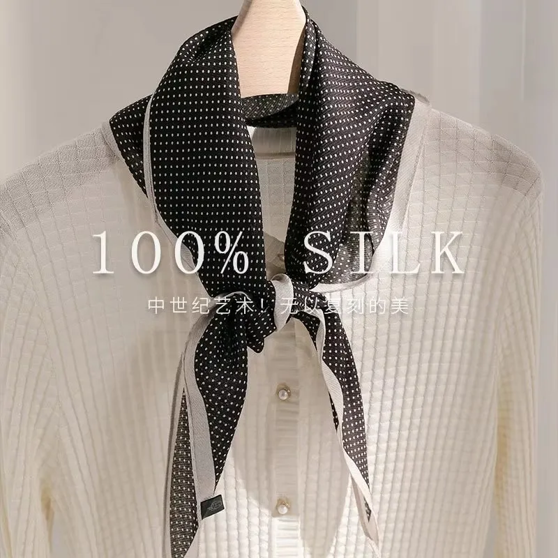 

100% Mulberry Silk Scarf Women Elegant Scarves Shawl Bandana Kerchief Pashmina High Quality Neckerchief Foulard Female Echarpe