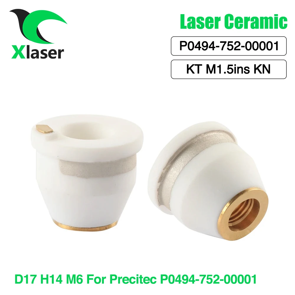 Xlaser Precitec Fiber Laser 3D Laser Ceramic D17 H14 M6 KT M1.5ins KN Ceramic Part Nozzle Holder for Precitec P0494-752-00001