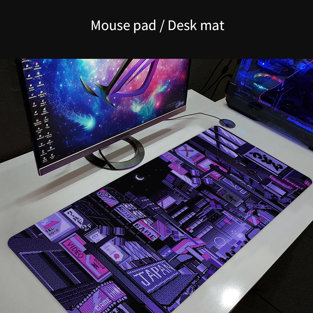 Retro Gaming Tokyo - Tapis de souris de jeu XXL