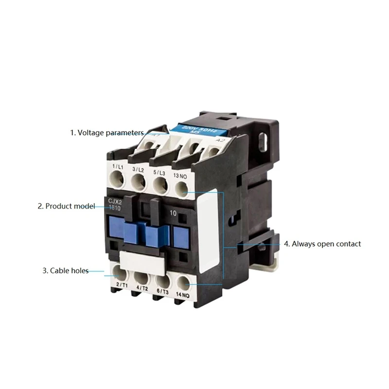 2X Contactor CJX2-1810 32A Switches LC1 AC Contactor Voltage 220V CJX2-1810