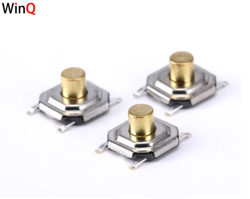 Interruptor táctil, montaje en superficie de 4 pines, 4*4*1,5/3 mm, resistente al agua, interruptor de botón.