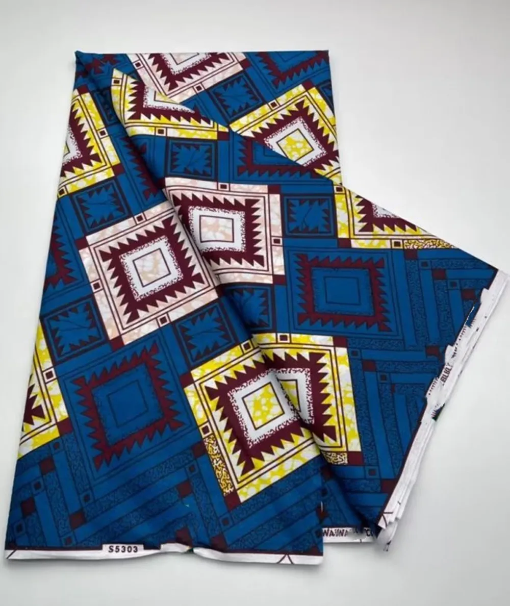 2024 Afican Wax Fabric Guaranteed wax print fabric dutch Supe-V Hollandais pagne africa Dress 100% cotton T4GX