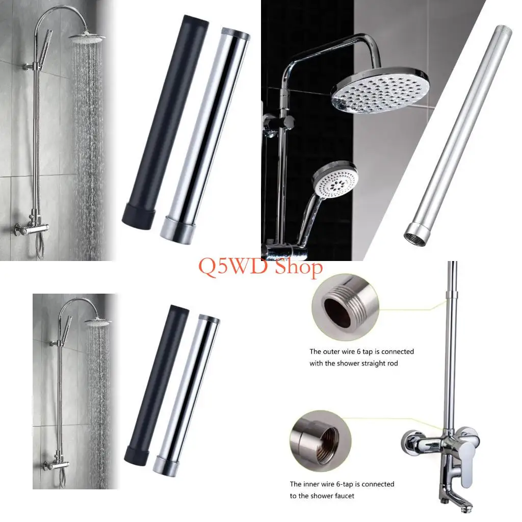 

Q5WD Stainless Steels Shower Extension Pipe Replacement Shower Extend Pipe Extend Tube