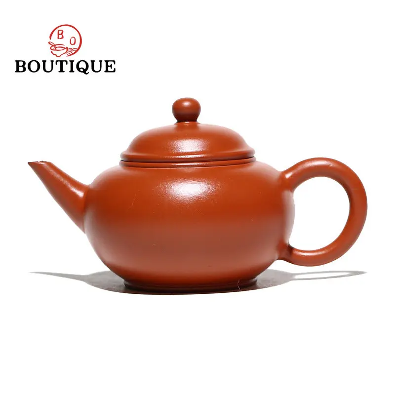 

120ML Boutique Yixing Purple Sands Tea Pot Handmade Raw Ore Red Clay Tea Making Pot Easy To Soak Kettle Kung Fu Puer Teaset Gift