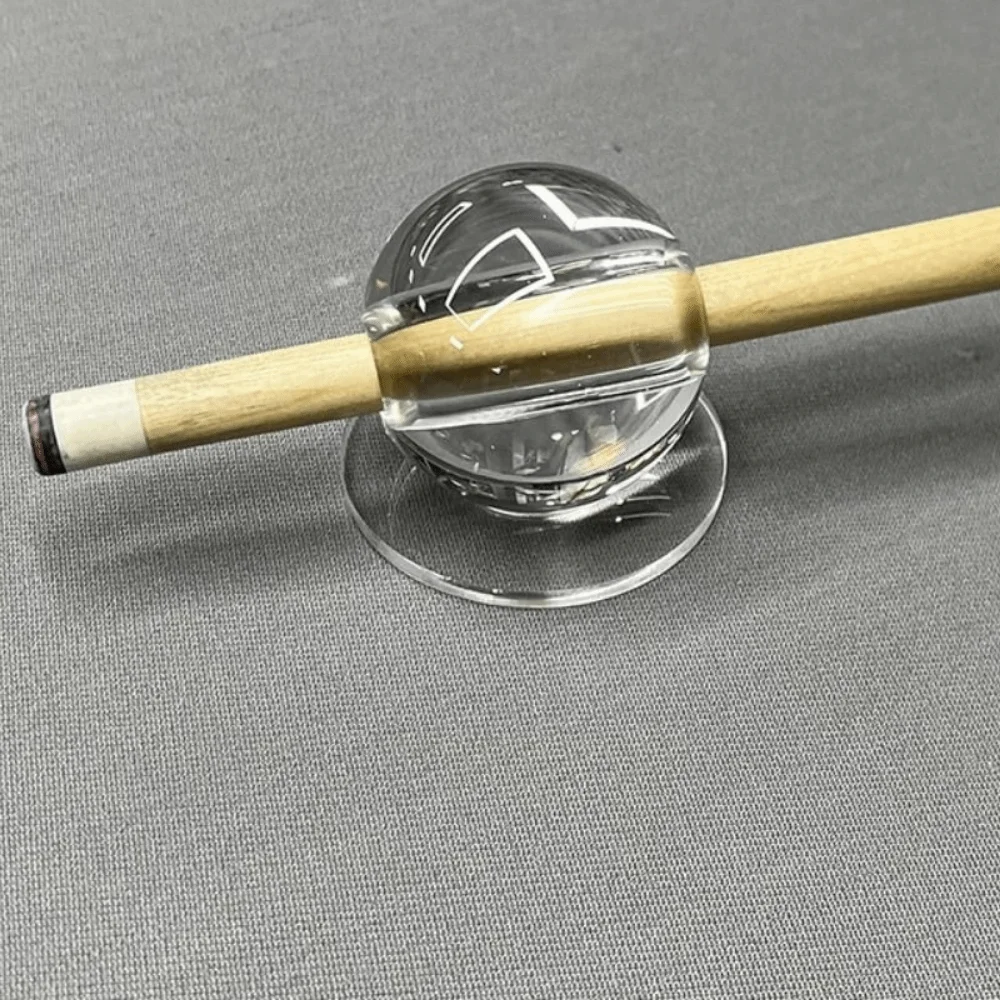 2PCS Round Base Billiard Cue Stroke Trainer Aiming Practice Transparent Design Billiard Aiming Practice Tool Acrylic