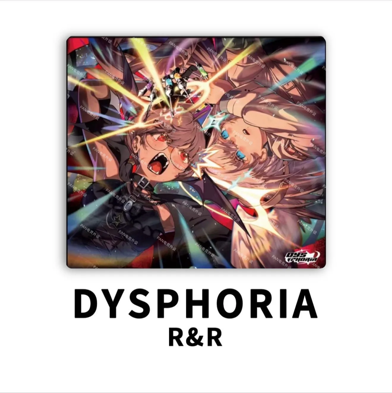 PAN Esports DYSPHORIA R&R Glass Gaming Mousepad FPS Both Speed And Smooth Mouse Pad For VALORANT TTK CSGO PC Accessories Gifts
