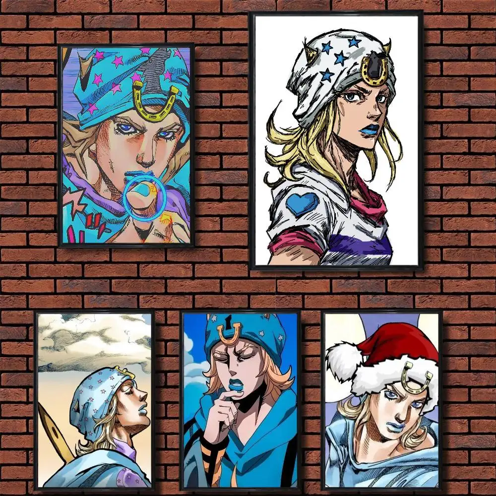 

cute J-Johnny Joestar Jojo COOL Poster Prints Wall Art Picture Painting Gift Living Room Restaurant Bar Large Dec Sticker