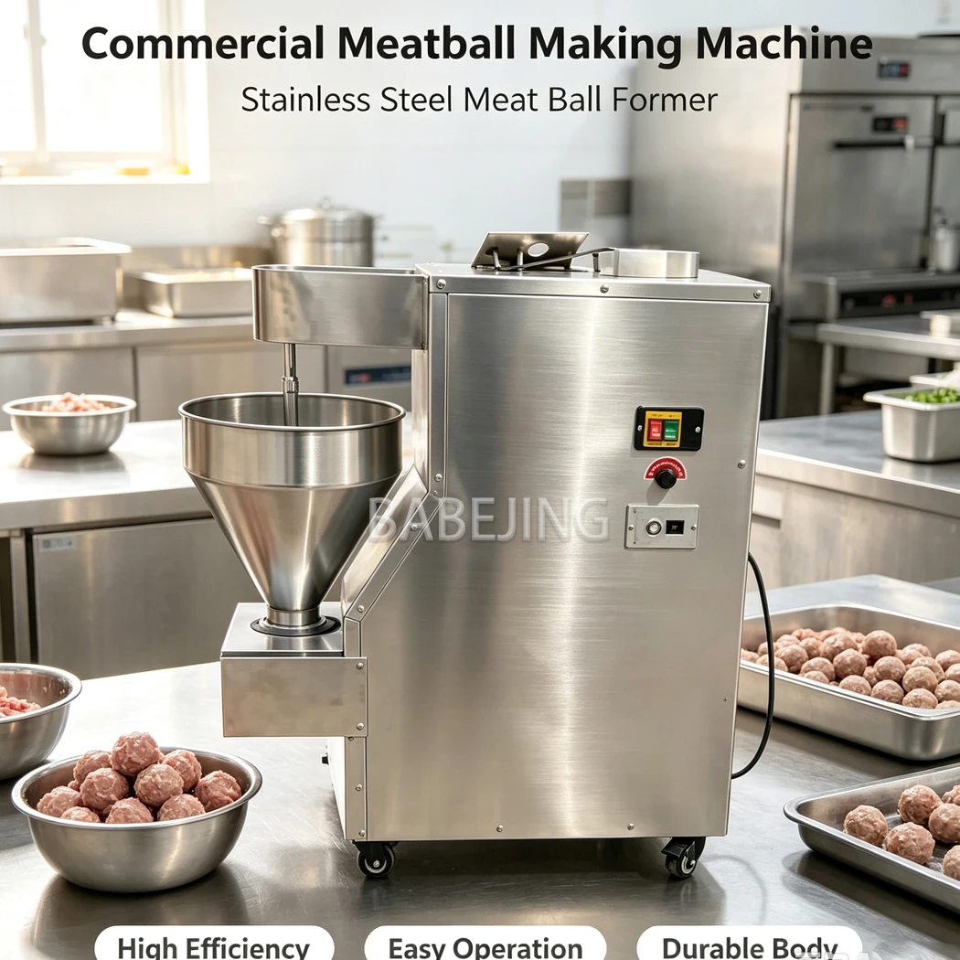 Food Processing Machine Meatball Former For Restaurant Kitchen Minced Meat Ball Making Operation