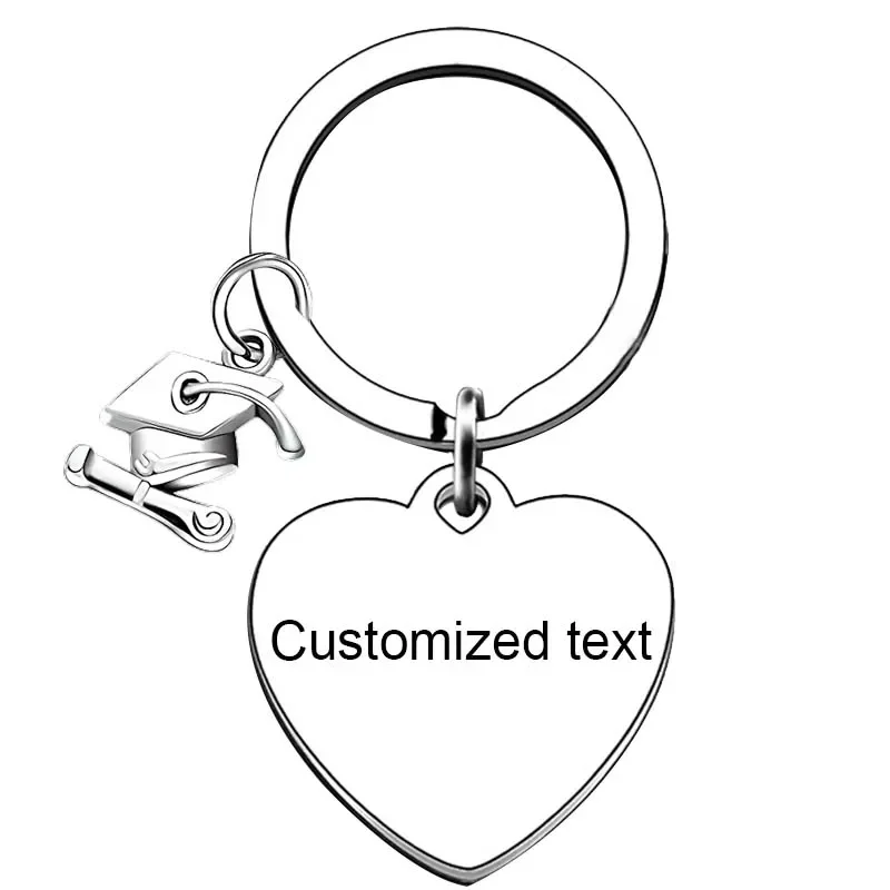 Personalized Custom Keychain 2024 Graduation Gifts Key chain 2024 Senior Student Graduate Grad key rings