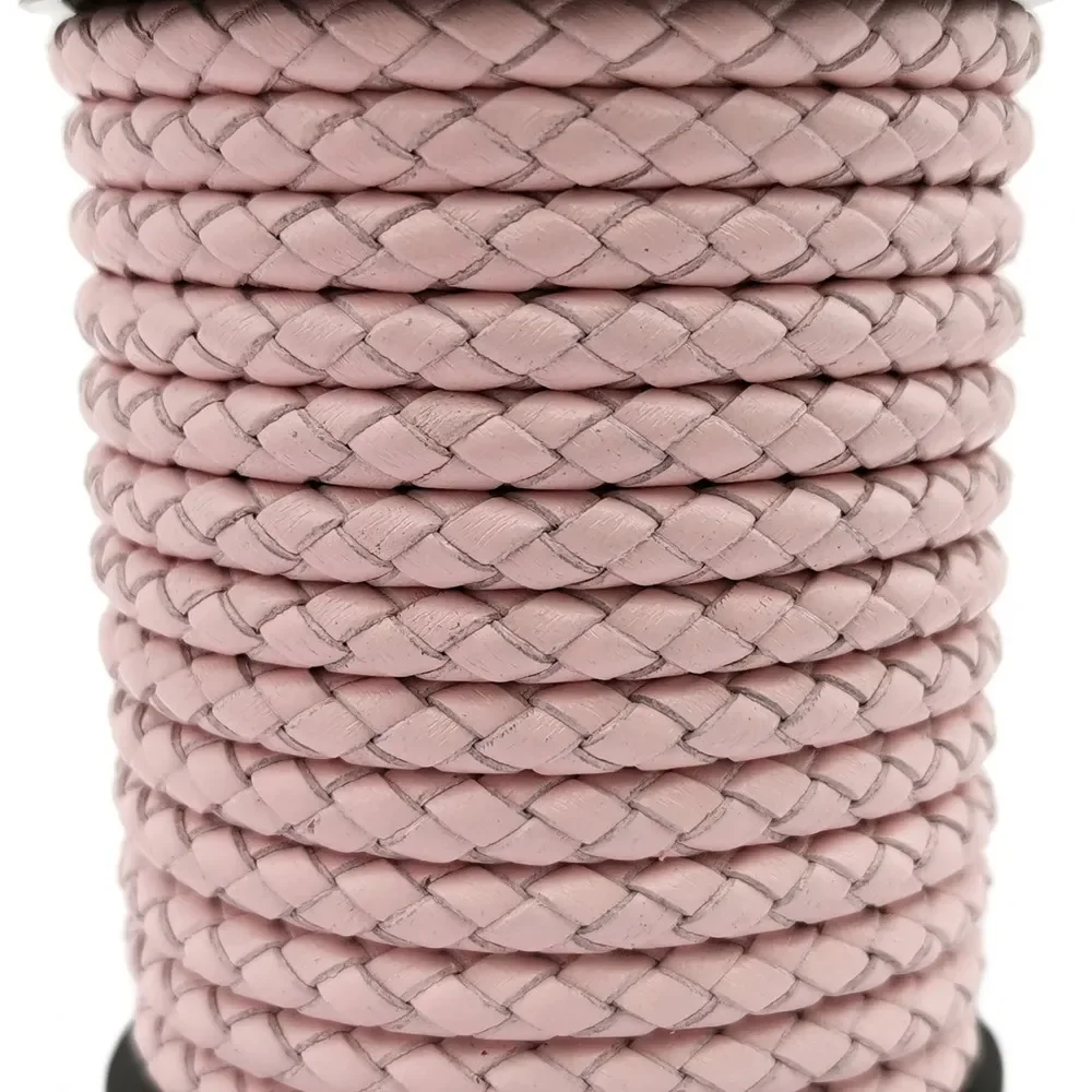 

Aaazee 5mm baby pink Braided Leather Bolo Cords