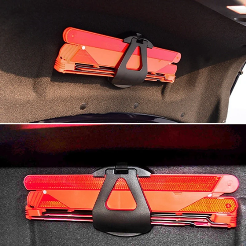 A44F-Fissaggio staffa di emergenza per bagagliaio di un'auto 2048904212   Per Mercedes Benz W218 W212 W204 Supporto per segnaletica triangolare di avvertimento