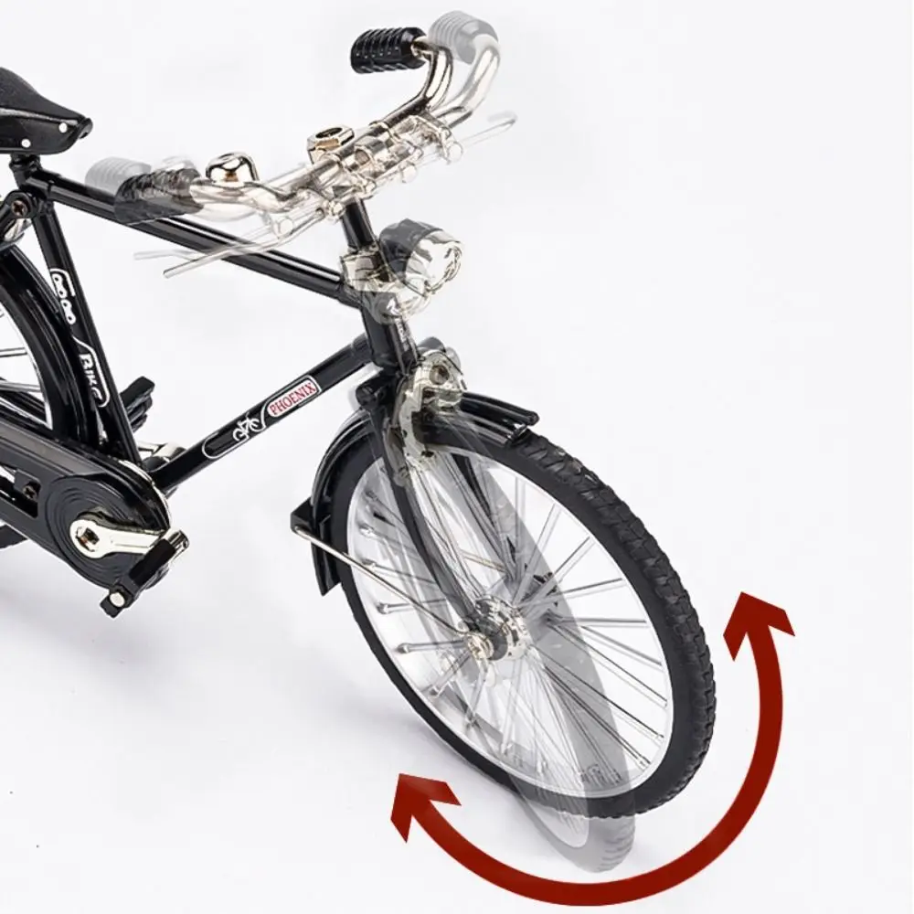 Sammlung Geschenke Legierung Retro Fahrrad Schwarz Grün Rot DIY Mini Modell Legierung Fahrrad Montage Spielzeug