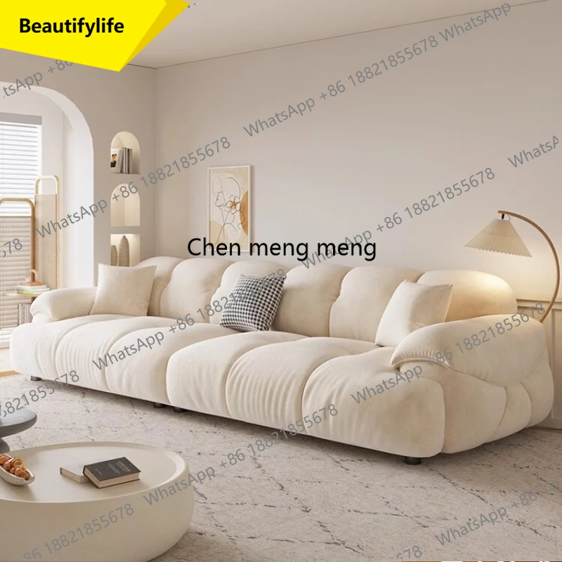

a38 Cat Scratch Fabric Sofa Living Room Home Cream Style Armchair Velvet Office Sofa Straight Row Lounges Couch Furniture Home