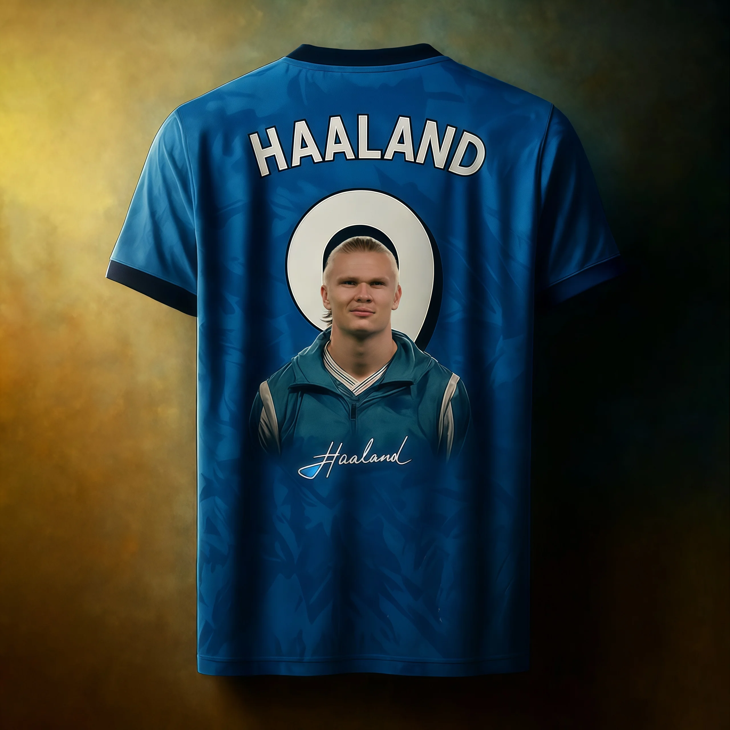 Latest Erling Haaland Football Player 3D Printed Fan Collectible Commemorative T-shirt, Daily Breathable Sports Top