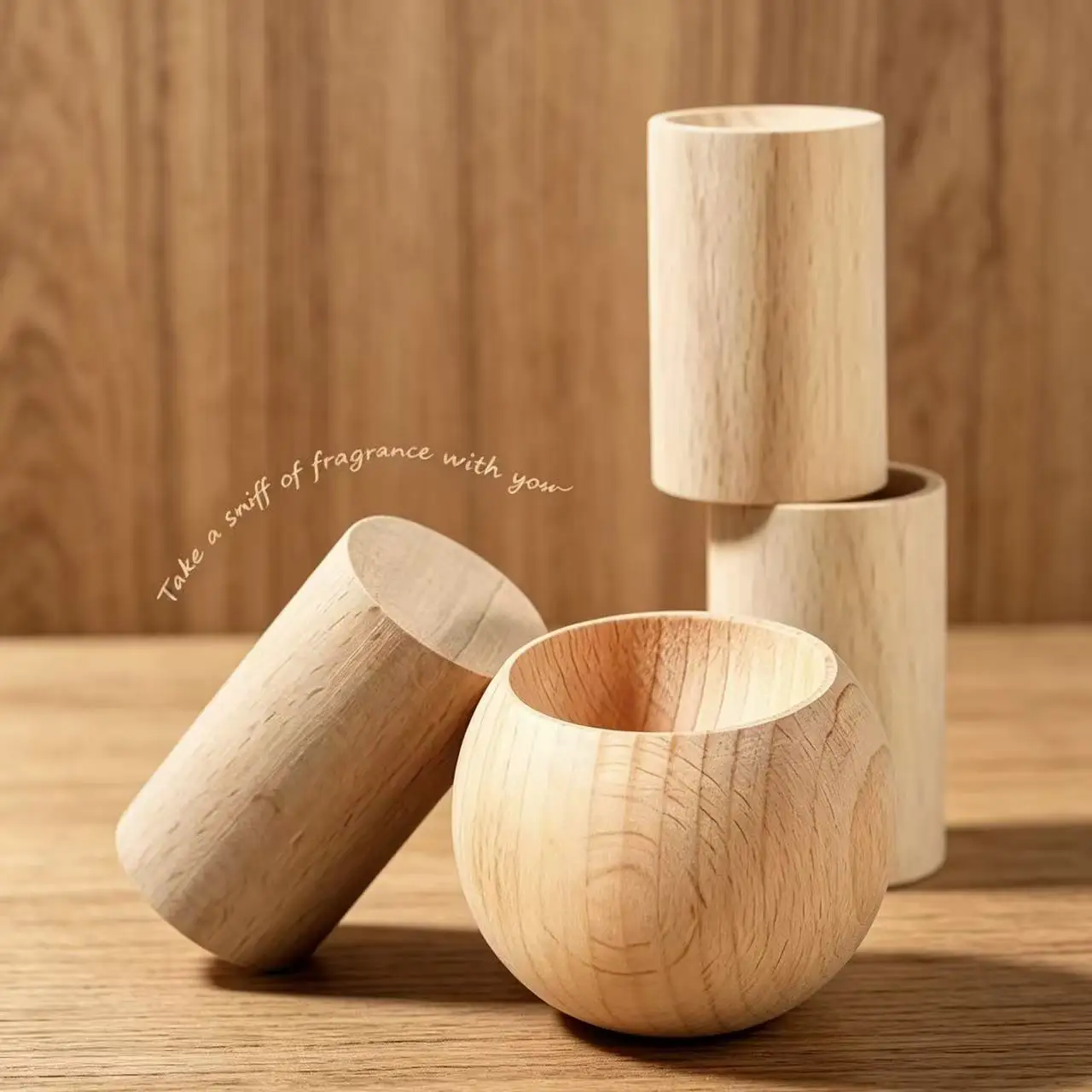 Premium Wood Essential Oil Diffuser Aromatherapy Fragrance Diffuser Home  Air Freshener Wooden Ornament for Bedroom Office Decor