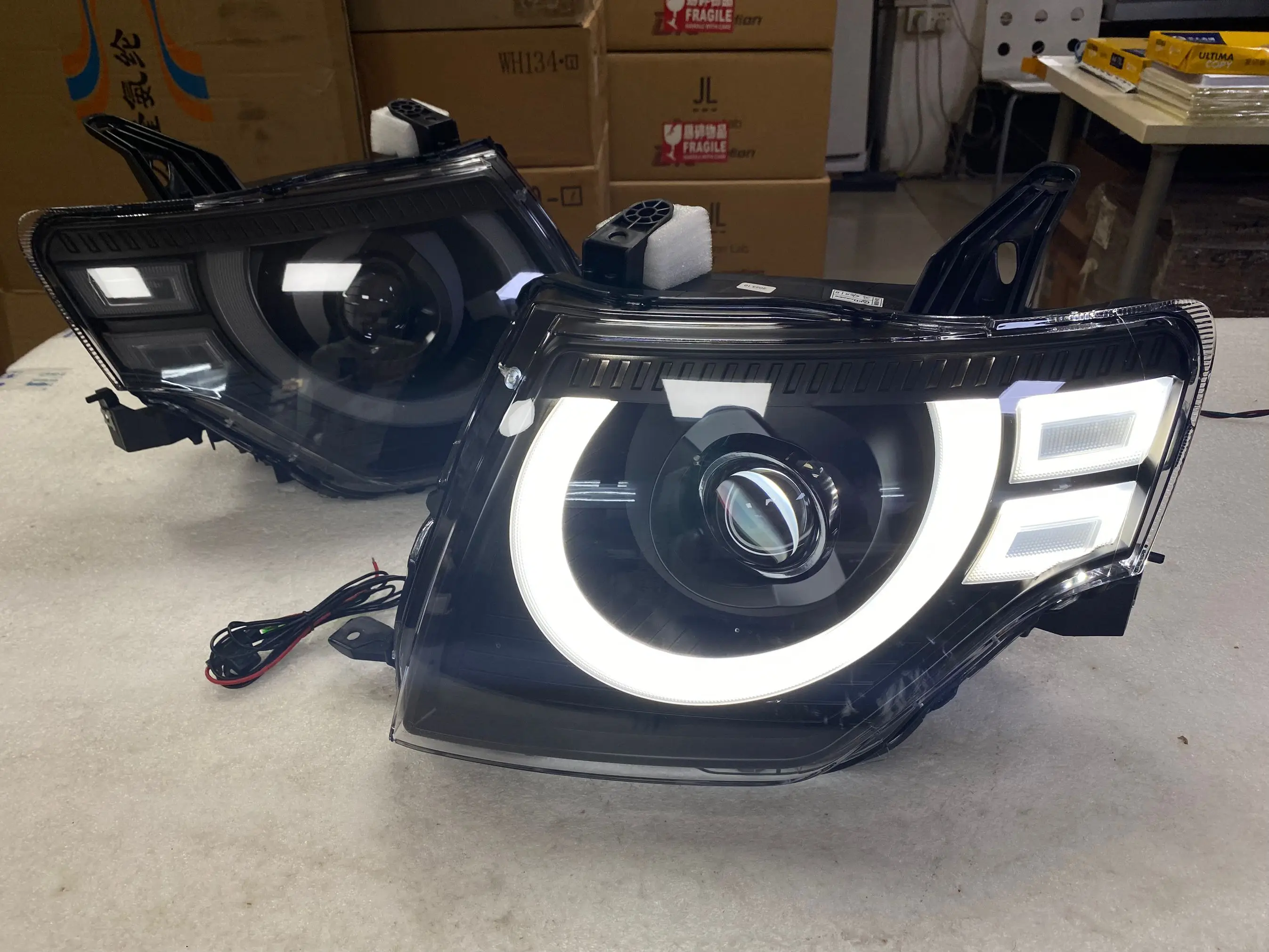 Full Led Headlight For Pajero LED Head Lamp For Mitsubishi