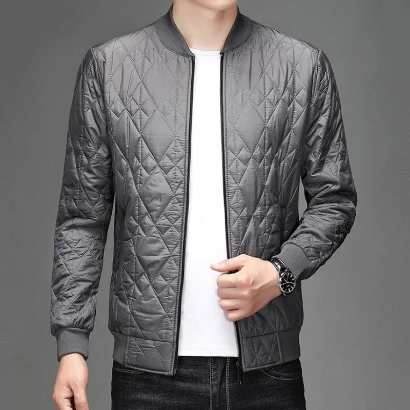 Chaqueta acolchada acolchada para hombre, abrigo negro de invierno para hombre, tendencia 20224, ofertas informales Joker, trabajo, relleno de lujo, entrega rápida, elegante y cálido