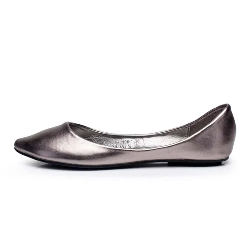 BEYARNEPlus Taglia Moda Appartamenti per le donne Punta a punta Suola morbida Scarpe con tacco piatto Single Street Fashion Flats Spedizione gratuita