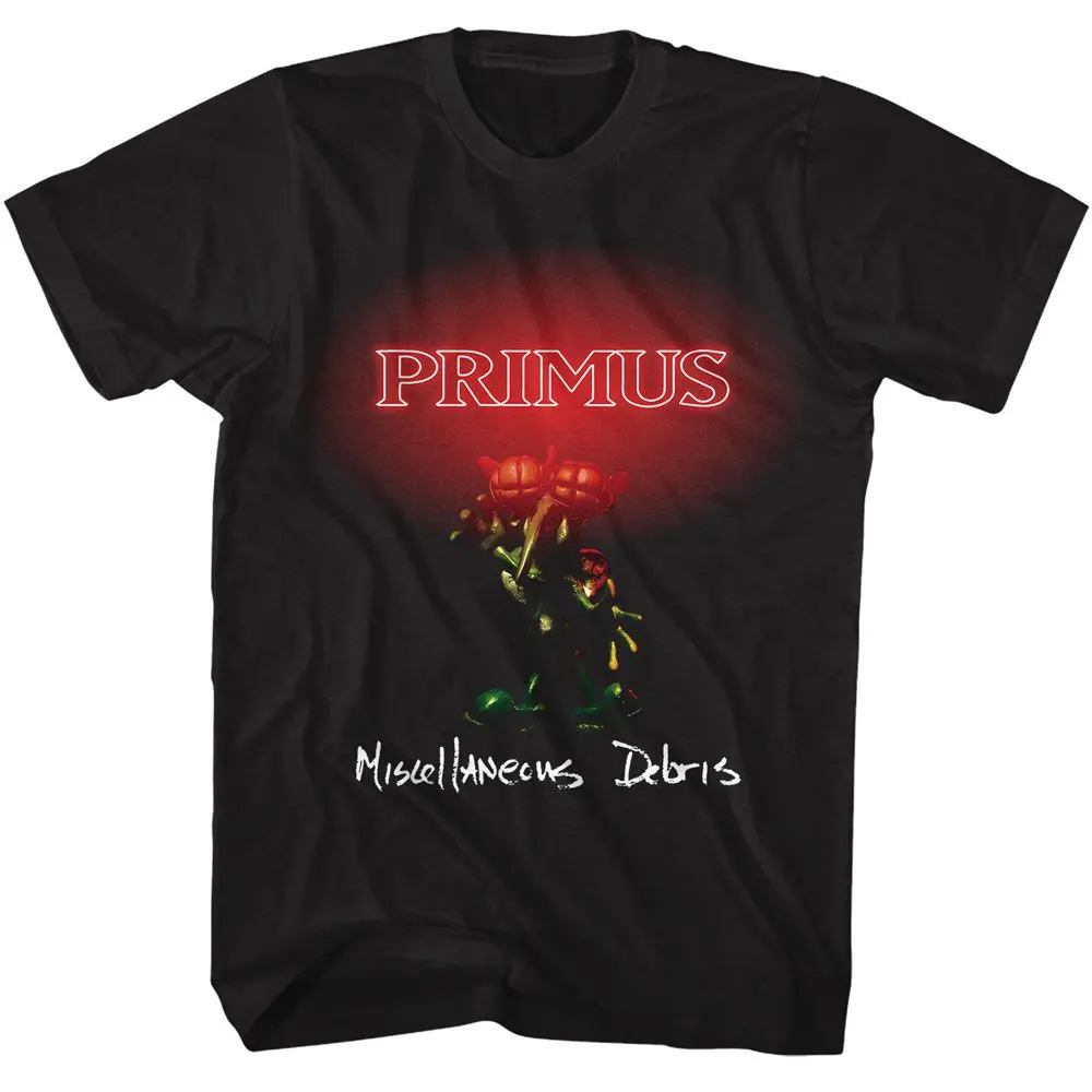 Primus Misc Debris Black T-Shirt Summer Men's and Women's Loose and Breathable T-shirt Top