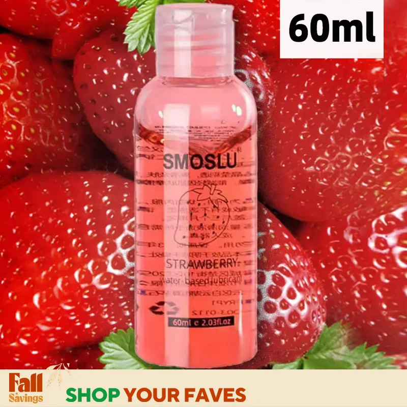 SMOSLU 60ml Oral Lubricant for Sex Strawberry Anal Lubricants for Session Contact Personal Lubricant Water-based