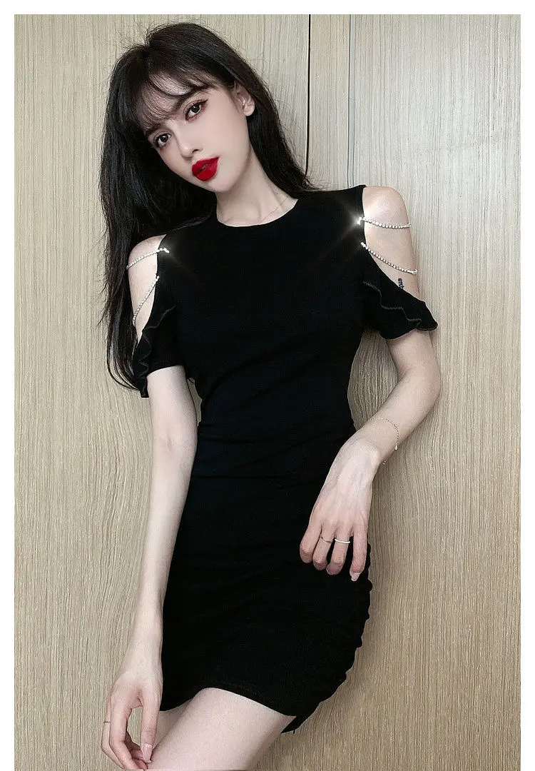 Dresses Womens Dress Disco Summer Modal Halter Neck-Mounted Smocking Flared Mid-Calf Resort Romantic Vacation Lightweight Pure