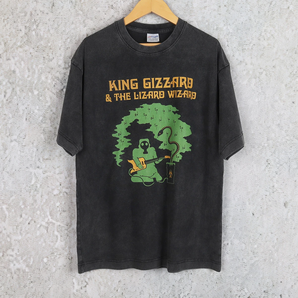 King Gizzard And The Lizard Wizard T-Shirt Psychedelic  Garage Rock Fuzz Band Men's Clothing Short Sleeve Loose Printed Shirt
