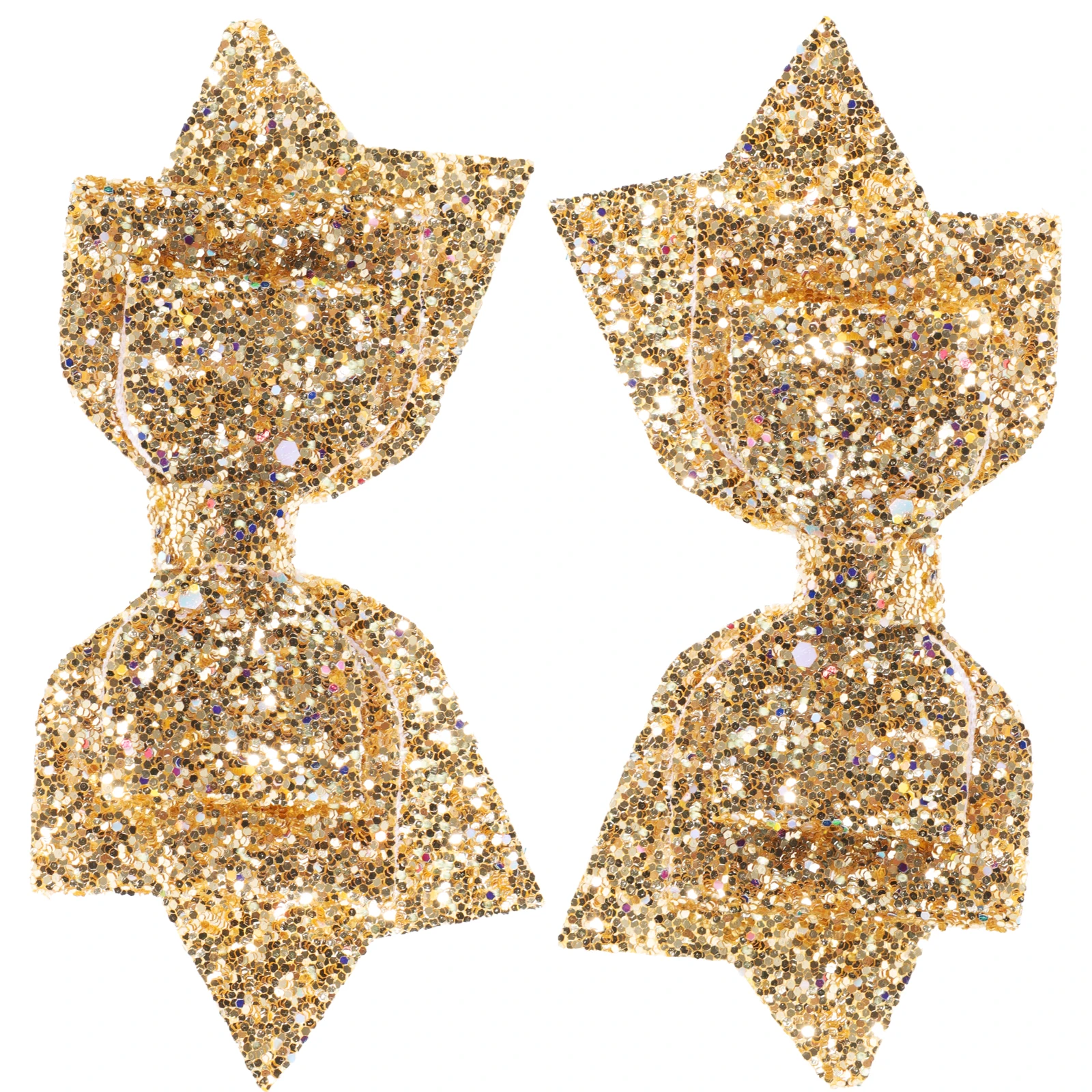 

2Pcs Sequin Hair Bow Clips Girls Large Velvet Butterfly Barrette Accessories Bright Color Non-Fade For Party Prom Graduation