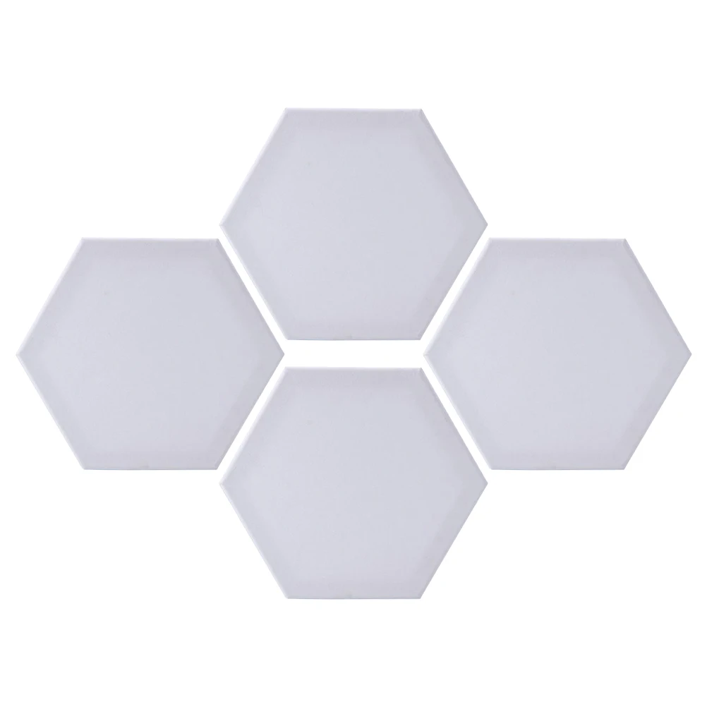 

4Pcs Oil Painting Boards Hexagonal Shape Strong Wear Resistant Artist Panels Multi-Purpose Cotton Drawing Boards for Students