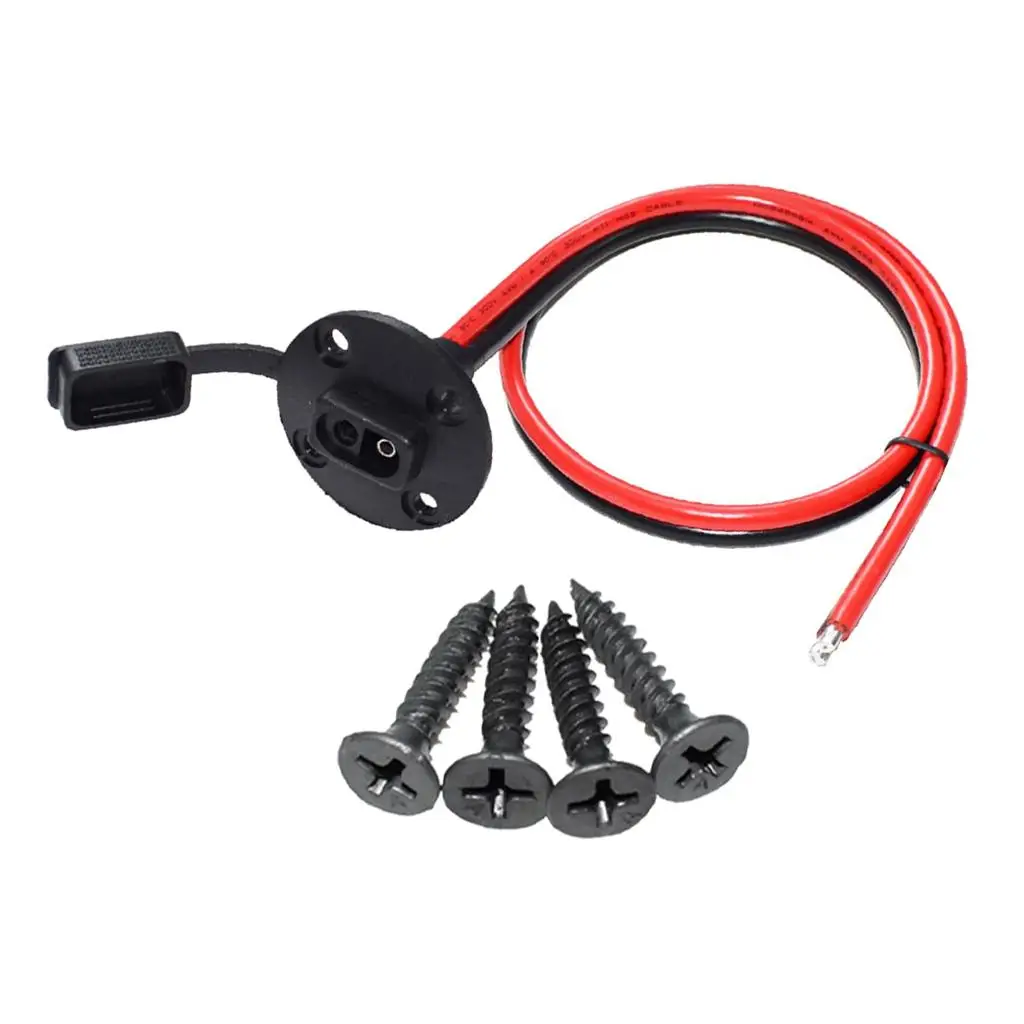 Panel AWG 60cm SAE Socket Conector de cable de puerto de pared lateral con 4 tornillos