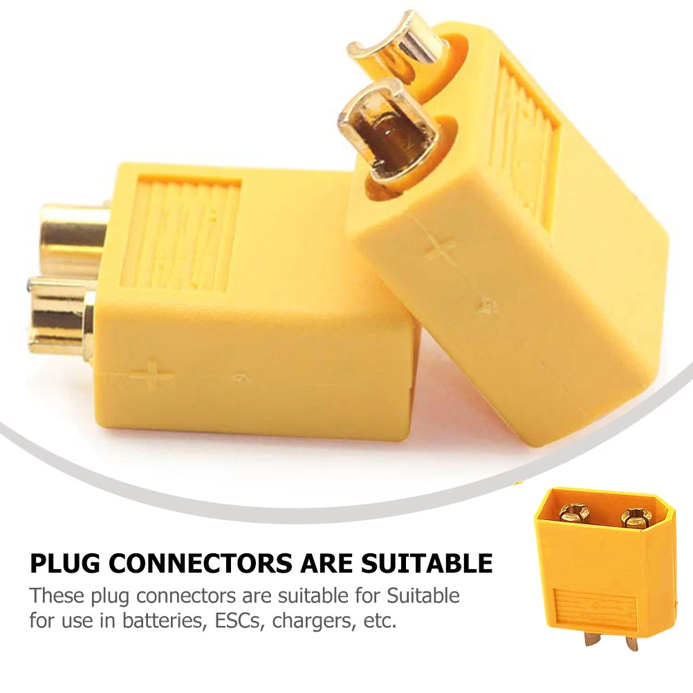 

10Pairs Power Connectors Durable Male Female Plugs for Motor High Current Secure Connection