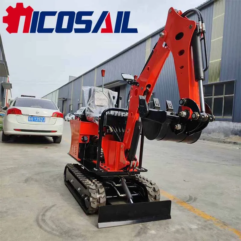 0.6 Ton Mini Excavator 6.5kW Compact Crawler Digger with Quick Coupler for Garden Landscaping Small Construction Work 3