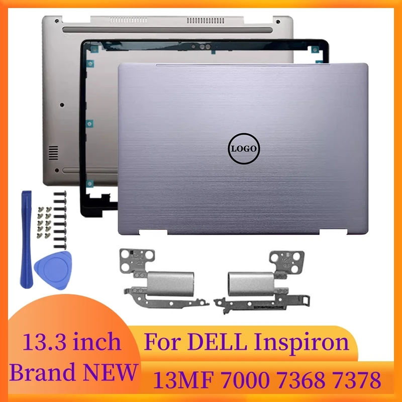 NEW For DELL Inspiron 13MF 7368 7378 Notebook Screen LCD Back Cover Front Frame Hinges Bottom Laptop Accessories Laptops Case