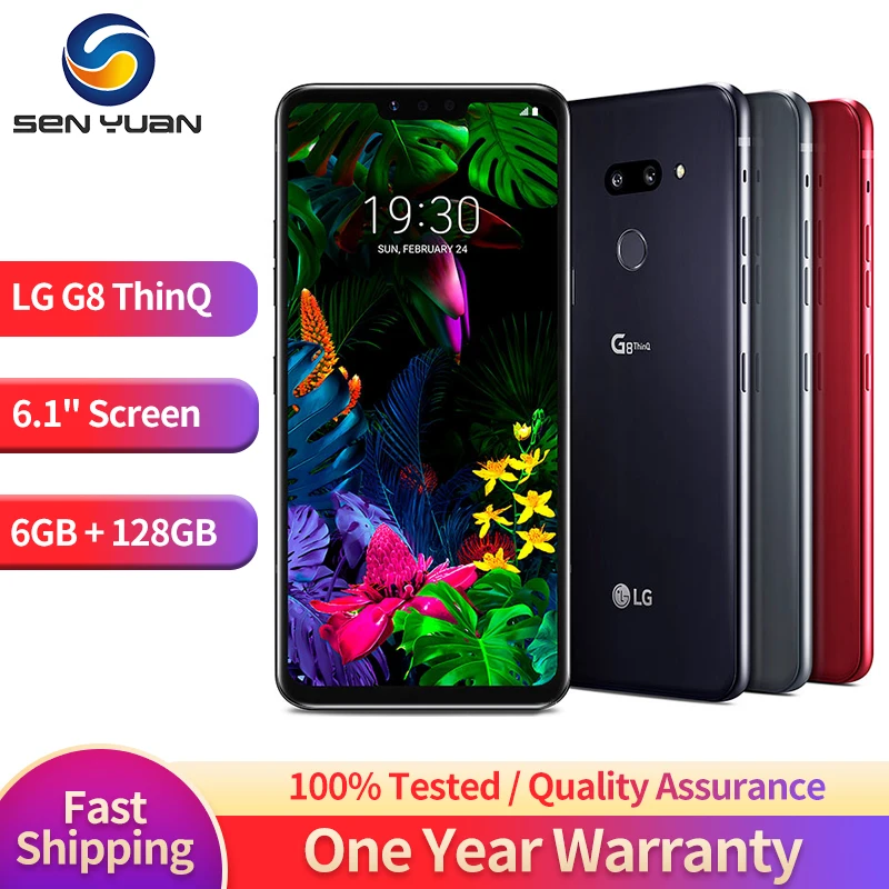 Original LG G8 ThinQ 4G Mobile Phone G820TM G820N 6GB 128GB 6.1