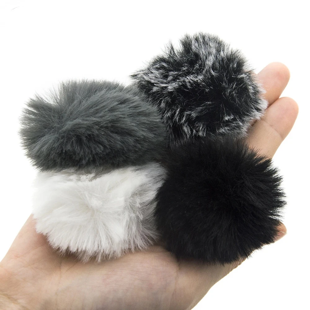 

Portable Audio Comfortable Outdoor Black Soft Microphone Windshield Lapel Mic Windscreen Furry Wind Muff Lavalier
