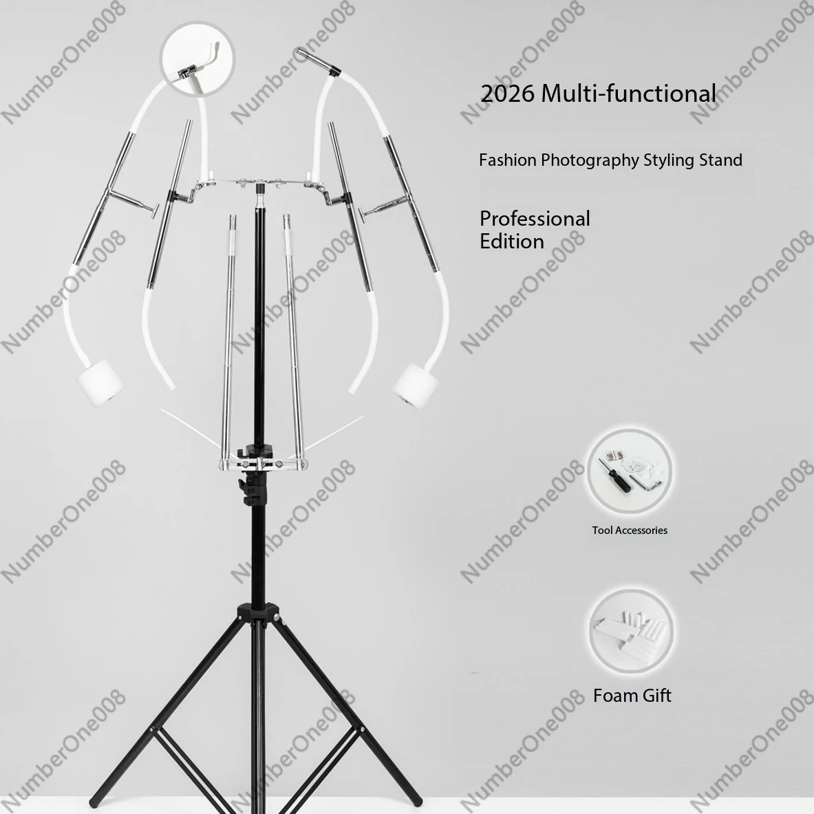 2026 Multifunctional Clothing Photography Styling Rack Professional Photo Shooting Display Stand Garment Model Hanger