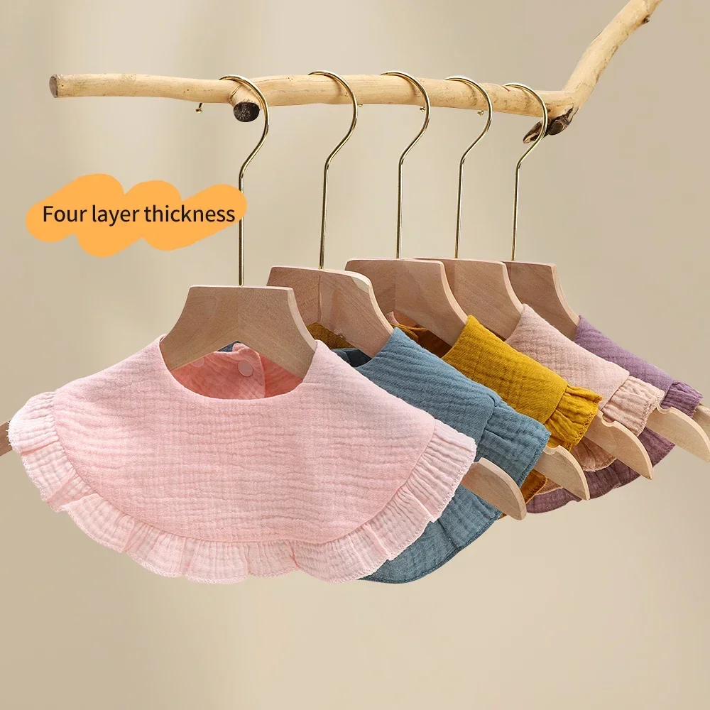Dolce carino neonato bavaglini neonato Burp panni roba per bambini alimentazione Drool Bandana Saliva asciugamano bambino volant bavaglino floreale regalo