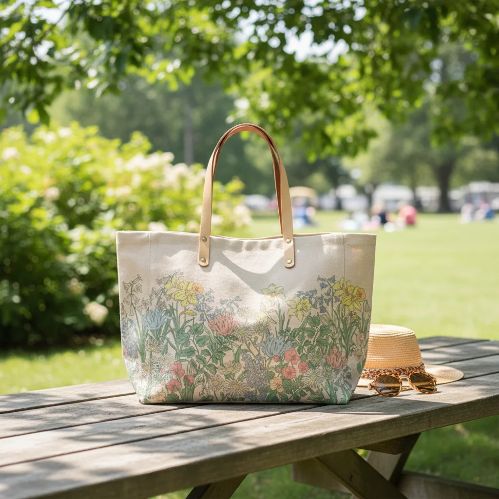 

Модная сумка для путешествий на природу с цветочным принтом - практичная, вместительная, незаменимая вещь