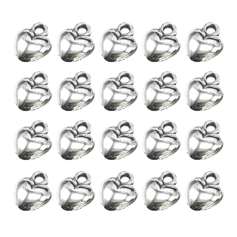 

50pcs Heart Alloy Charm for Metal Charms DIY Jewelry Crafts Bracelet Diy Charm Pendant Set Earrings Necklace Metal Accessories
