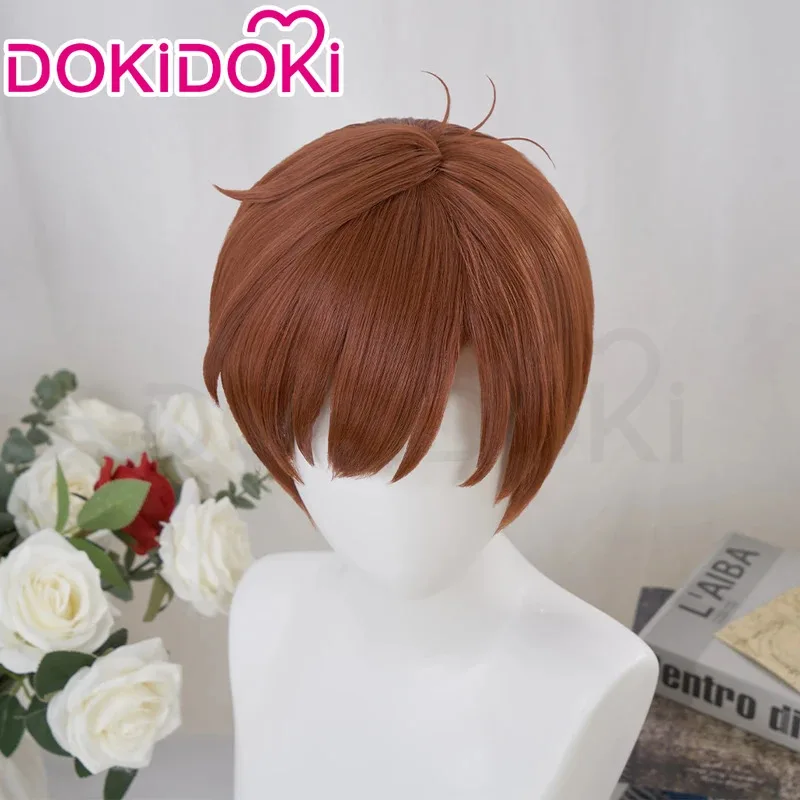 2025 enen في المخزون أنيمي لذيذ في الزنزانة تأثيري DokiDoki شعر مستعار الرجال البني الشعر القصير Chilchuck Tims الحرة واي فاي