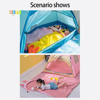 A12E-BSWOLF Kids Sleeping Bags Camping Sleeping Bags For Kids Slumber Bag With Carry Bag For Children Daycare Naptime