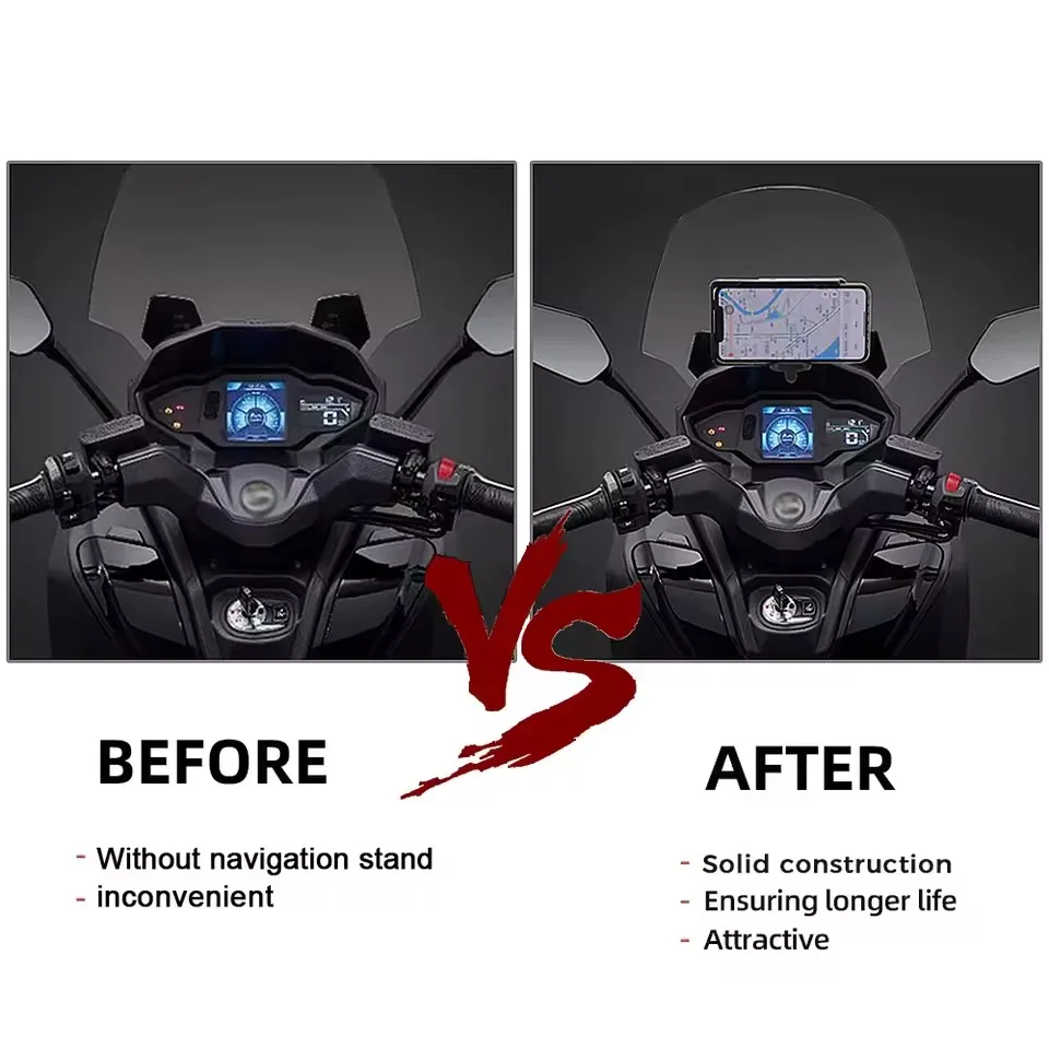 NEW Motorcycle Front Phone Stand Holder Smartphone Phone GPS Navigaton Plate Bracket For SYM MAXSYM TL 500 TL500 2024 2023 2022