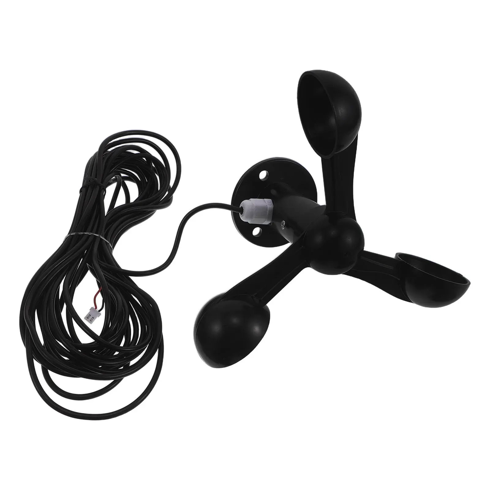 3-Cup Wind Speed Sensor Anemometer for Outdoor Meteorological Monitoring Backyard Weather Station Sailboat Wind Meter Digital