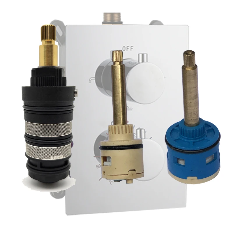 

Universal Replacement Brass Ceramic Disc Stem Cartridge Inner Faucet Valve Tap Valves For Kitchen Bathroom Accessories