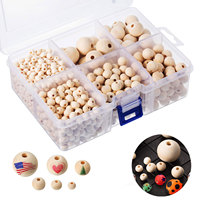 5~20mm New Natural Wooden Beads Wooden Round Ball Wood Spacer Beads for Craft DIY Loose Wooden Beads For Jewelry Making Bracelet